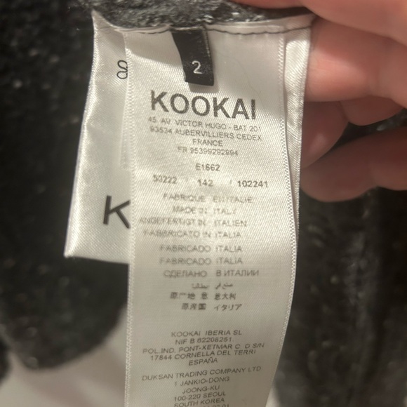 Cozy Women’s Dark Gray Cardigan by Kookai Size 2 - Picture 4 of 4